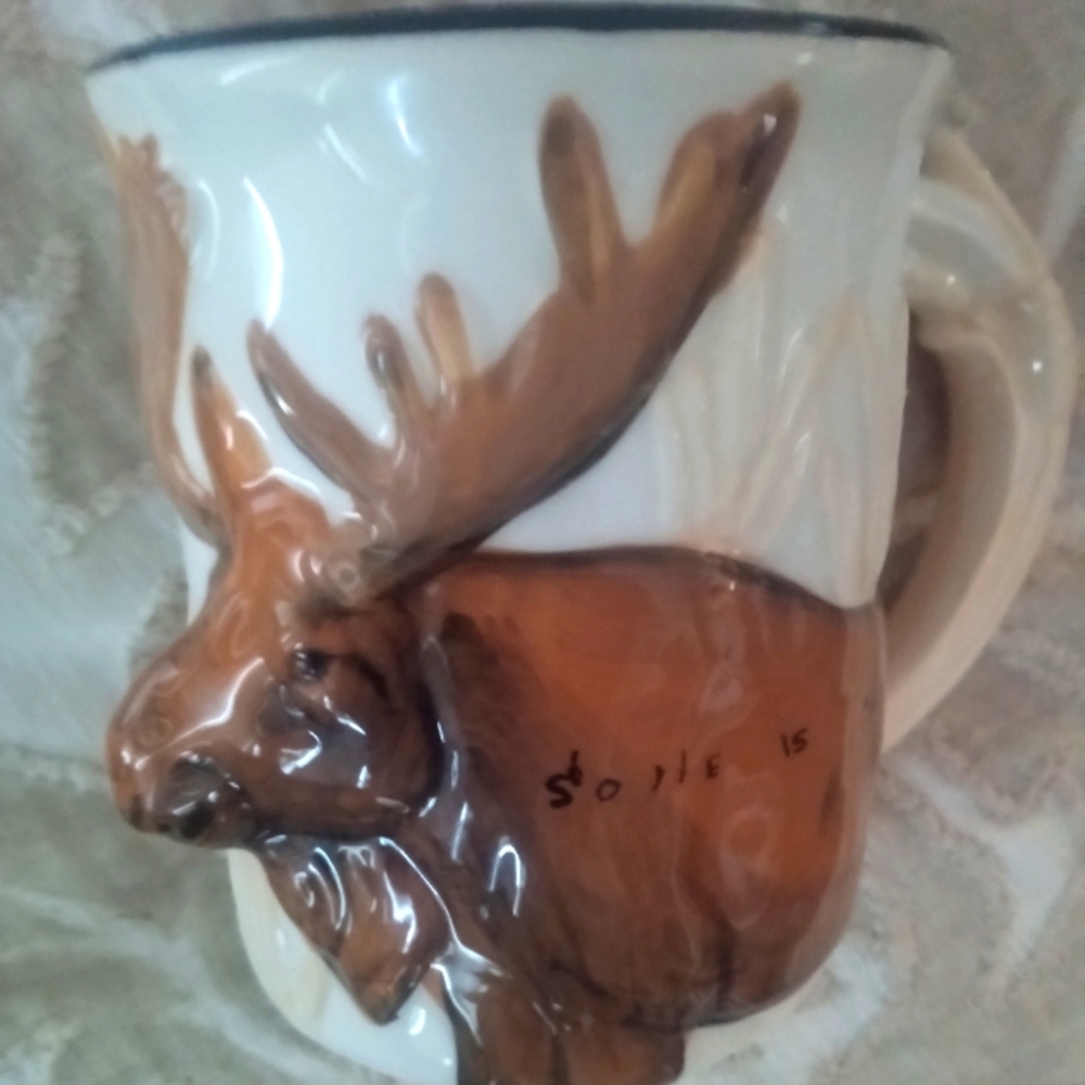 3D  Cape Shore Large Moose Ceramic Mug